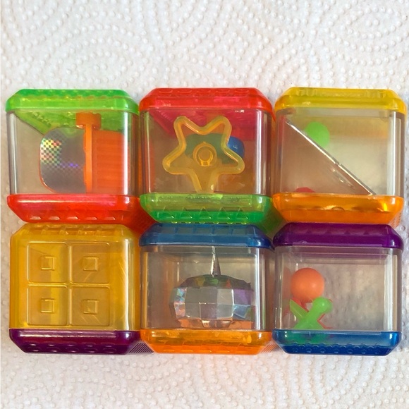 6 Vintage Fisher Price Peek-A-Boo Blocks. Sensory Themed. Set #2. - Picture 4 of 6